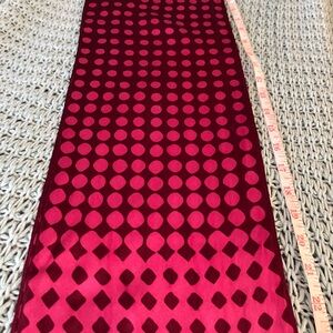 Ann Taylor Burgundy and Pink Polka Dot Scarf